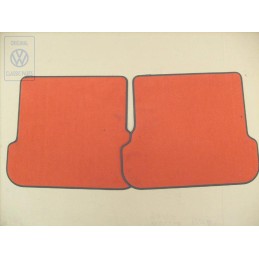 Genuine VW 1 Set Footmats (Textile) Red - 1E0061226E GKS