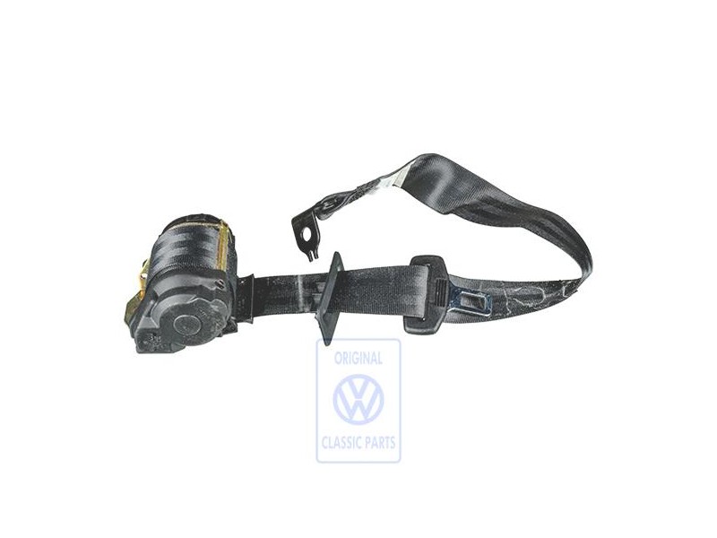 Genuine VW Three-Point Safety Belt Satin Black - 1E0857805A B41