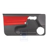 Genuine VW Door Panel Trim (Cloth) Black/Tropical Orange - 1E0867011AKHFP