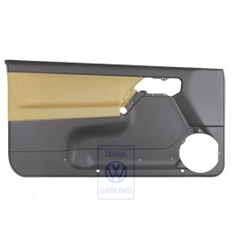Genuine VW Door Panel Trim (Cloth) Black/Futura Yellow - 1E0867011AKHFT