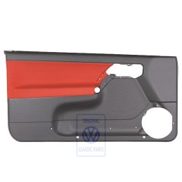 Genuine VW Door Panel Trim (Cloth) Black/Tropical Orange - 1E0867011ANHFP