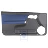 Genuine VW Door Panel Trim (Cloth) Black/Orbitblue - 1E0867012AKHFR