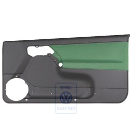 Genuine VW Door Panel Trim (Cloth) Black/Cosmic Green - 1E0867012ANHFQ