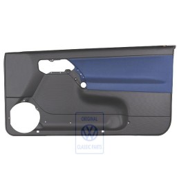 Genuine VW Door Panel Trim (Cloth) Black/Orbitblue - 1E0867012ANHFR