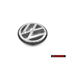Genuine VW Front Grill Badge Emblem Chrome - 1HM853600A TE1