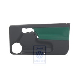 Genuine VW Door Panel Trim (Cloth) Black/Green - 1E0867012ATLZS