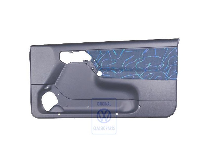 Genuine VW Door Panel Trim (Cloth) Mauritius Blue - 1E0867012 CQT