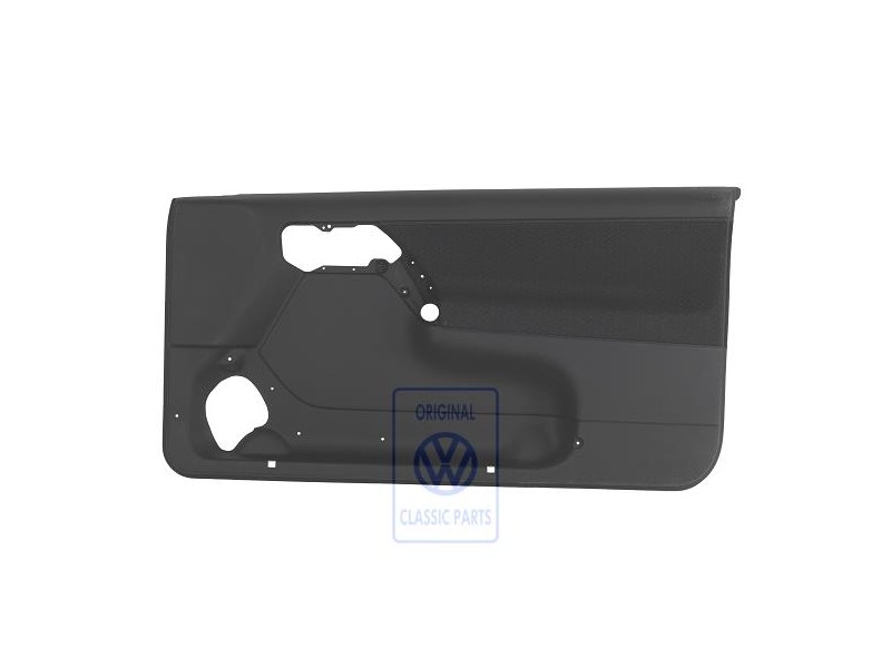 Genuine VW Door Panel Trim (Cloth) Black - 1E0867012D BFY