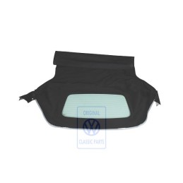 Genuine VW Roof Cover (Fabric) With Rear Window Black - 1E0871035K C90