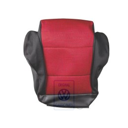 Genuine VW Seat Covering (Fabric) Red/Black - 1E0881405BJLBY