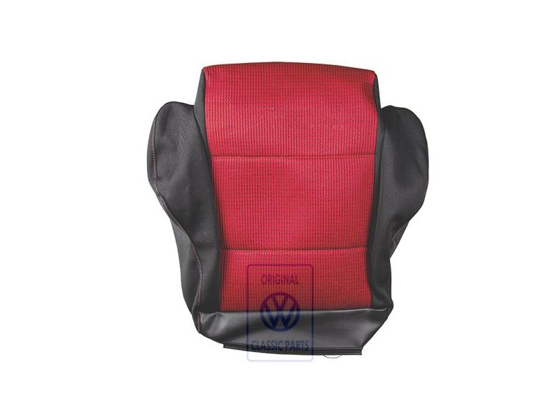 Genuine VW Seat Covering (Fabric) Red/Black - 1E0881405BJLBY