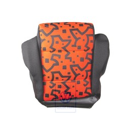 Genuine VW Seat Covering (Fabric) Black/Tropical Orange - 1E0881405H FVQ