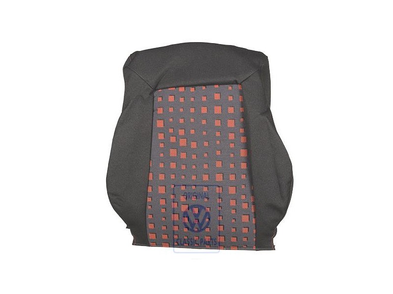 Genuine VW Backrest Cover (Fabric) Black/Tropical Orange - 1E0881805ALGUT