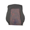 Genuine VW Backrest Cover (Fabric) Black/Tropical Orange - 1E0881805ALGUT