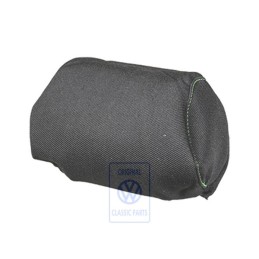 Genuine VW Head Restraint Cover (Cloth) Black/Green - 1E0881921G GUD