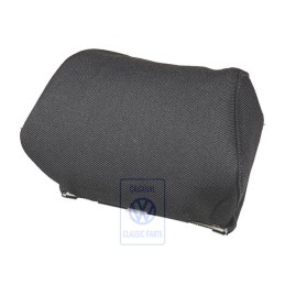 Genuine VW Head Restraint Cover (Cloth) Black/Blue - 1E0881921G GUF