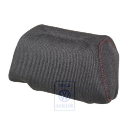 Genuine VW Head Restraint Cover (Cloth) Black/Red - 1E0881921G GUG