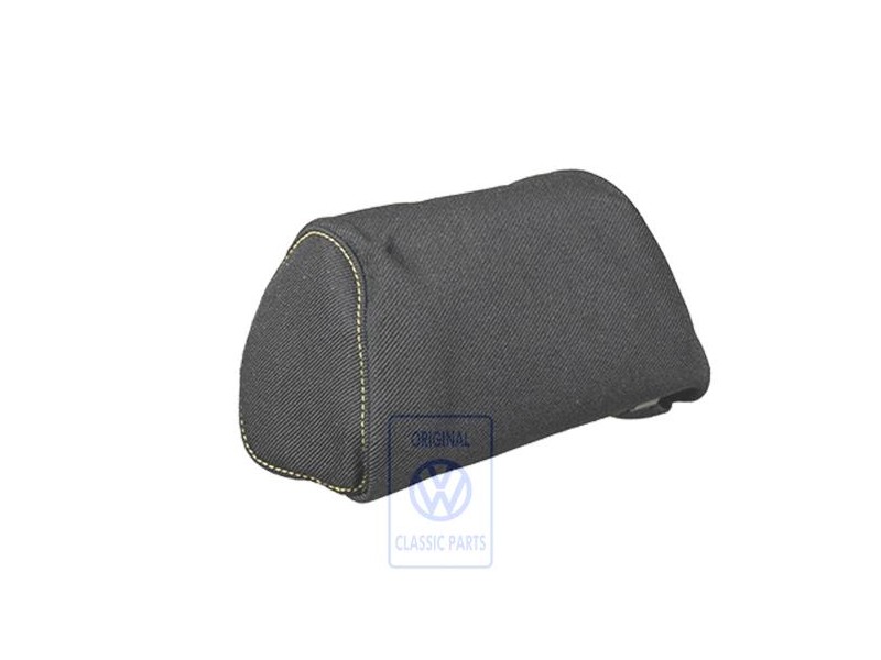 Genuine VW Head Restraint Cover (Cloth) Black/Yellow - 1E0881921G HLM