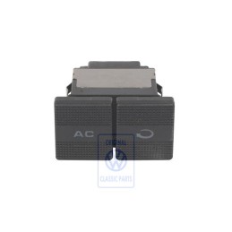 Genuine VW Switch For Air Conditioner Satin Black - 1E0959543 01C