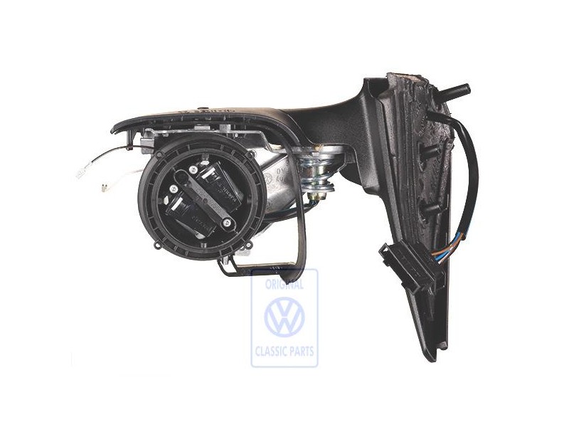 Genuine VW Exterior Mirror Housing Satin Black - 1E1857508E 01C