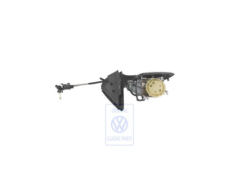 Genuine VW Exterior Mirror Housing Satin Black - 1E2857507B 01C