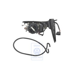 Genuine VW Exterior Mirror Housing Satin Black - 1E2857507C 01C