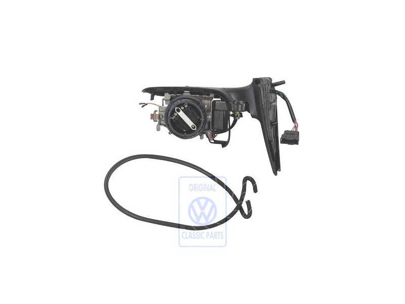 Genuine VW Exterior Mirror Housing Satin Black - 1E2857507C 01C