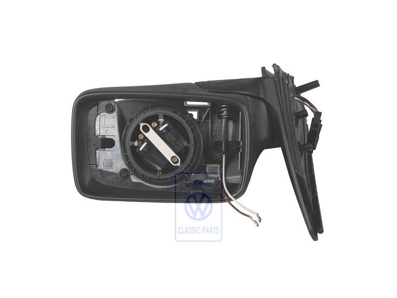 Genuine VW Exterior Mirror Housing Satin Black - 1E2857508A 01C