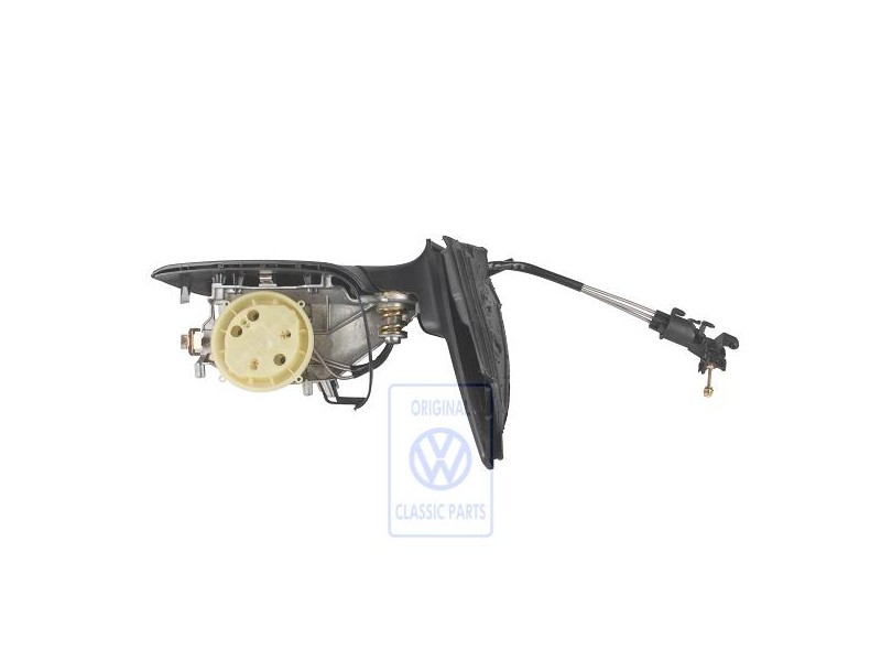Genuine VW Exterior Mirror Housing Satin Black - 1E2857508B 01C