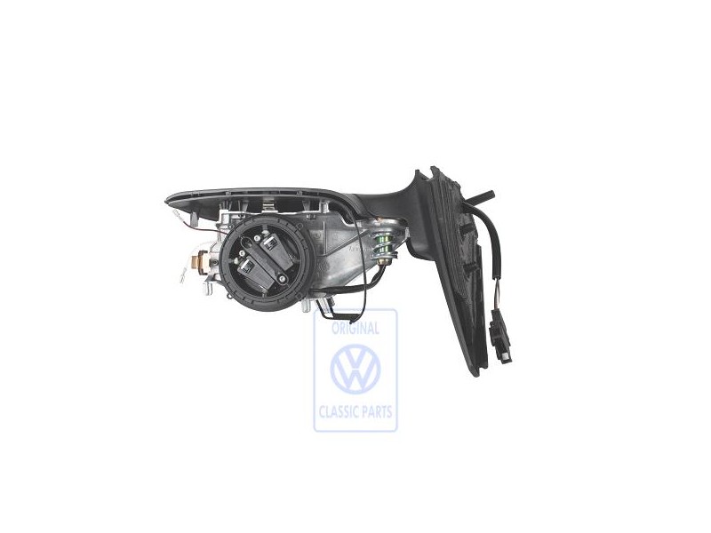 Genuine VW Exterior Mirror Housing Satin Black - 1E2857508C 01C