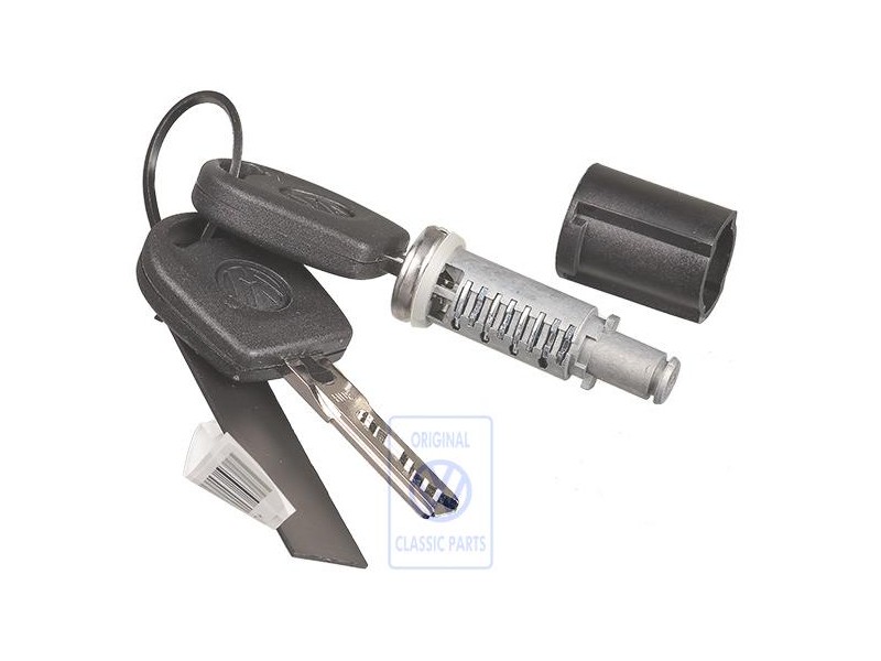 Genuine VW Lock Cylinder With Keys - 1H0837217D