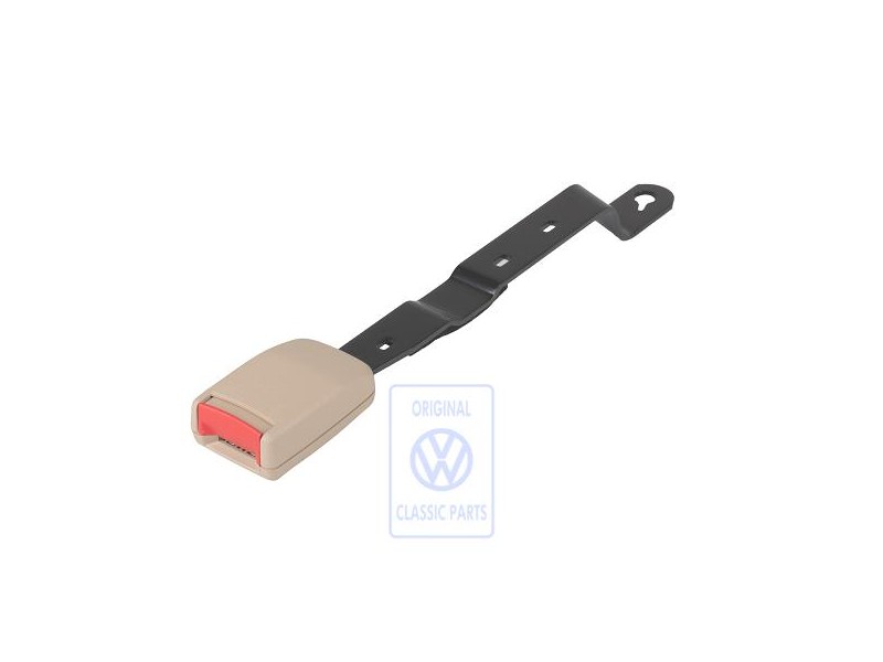 Genuine VW Belt Latch Light Beige/Fire Red - 1HM857756 FCR