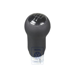Genuine VW Gearstick Knob (Leather) Black - 1J0711141M E74