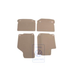 Genuine VW 1 Set Foot Mats Light Beige - 1J1863011AAHZF