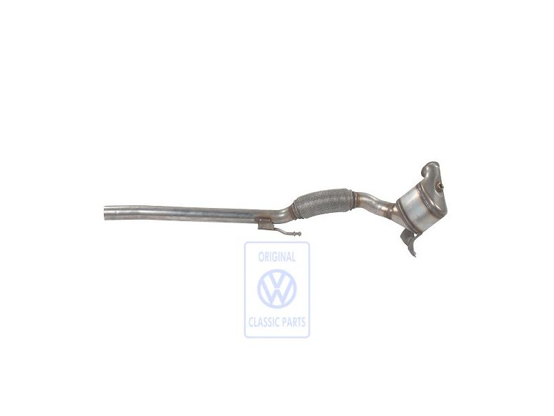 Genuine VW Exhaust Pipe With Catalyst - 1K0254508G