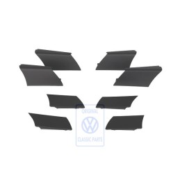 Genuine VW 1 Set Trims For Strg Wheel Black - 1K0498685A E74