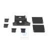 Genuine VW 1 Set Adapter Parts Satin Black - 1K0868003D 9B9