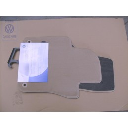 Genuine VW 1 Set Footmats (Textile) Pure Beige - 1K1061275P RYL