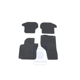 Genuine VW 1 Set Foot Mats Black - 1Q1863011C WGK