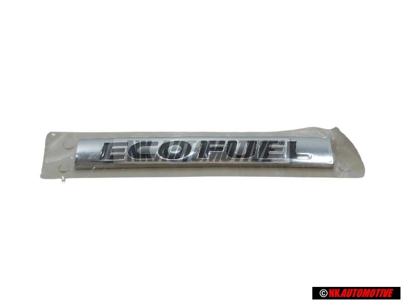Genuine VW ECO FUEL Rear Boot Badge Emblem Chrome - 1S6853675A FXC