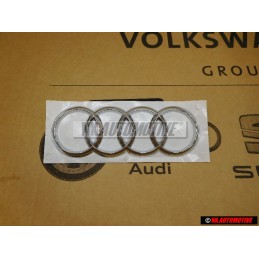 Genuine Audi Rings Rear Boot Badge Emblem Chrome - 8K9853742A 2ZZ