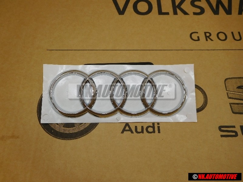 Genuine Audi Rings Rear Boot Badge Emblem Chrome - 8K9853742A 2ZZ