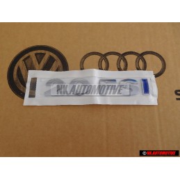 Genuine VW 2.0 FSI Rear Boot Badge Emblem Chrome Blue - 1T0853675 HCE