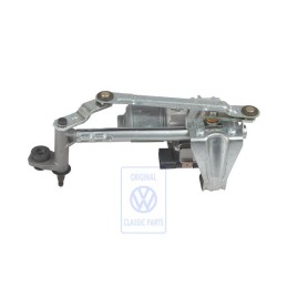 Genuine VW Window Wiper Mounting With Wiper Motor - 1T0955023G