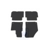 Genuine VW 1 Set Foot Mats Black/Silver Grey - 1T2863011E RII