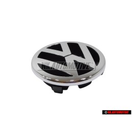 Genuine VW Front Grill Badge Emblem Chrome - 1T0853601A