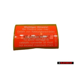 Genuine VW Oil Level Above Maximum - 077010116A