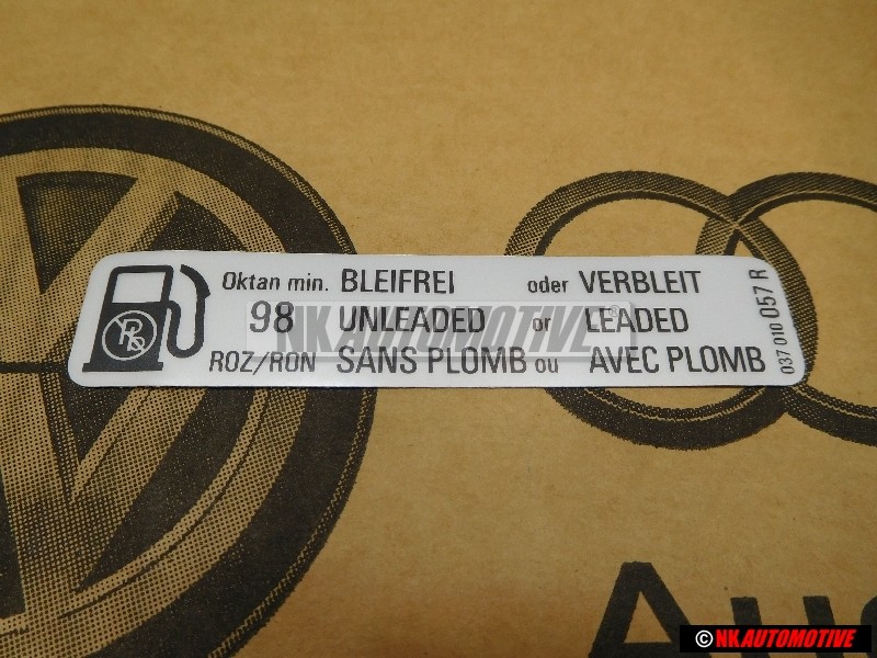 Genuine VW Octane At Least 98 Roz/Ron - 037010046S