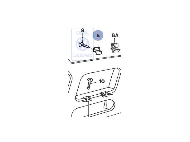 Genuine VW Closing Plate - 231067158B