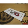 Genuine VW V6 Rear Badge Emblem Chrome Red - 1J0853675H GQF